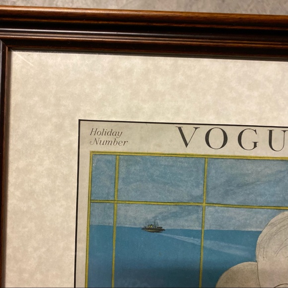 A Vintage Vogue Magazine Cover of Two Women Framed - Picture 11 of 13